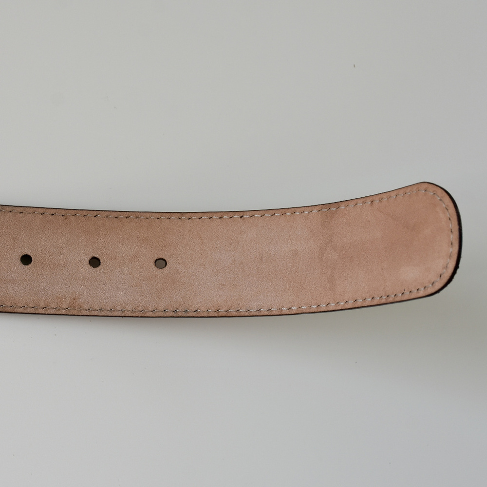 Gucci Rose Gold Snakeskin GG Logo Belt - Picture 8 of 8